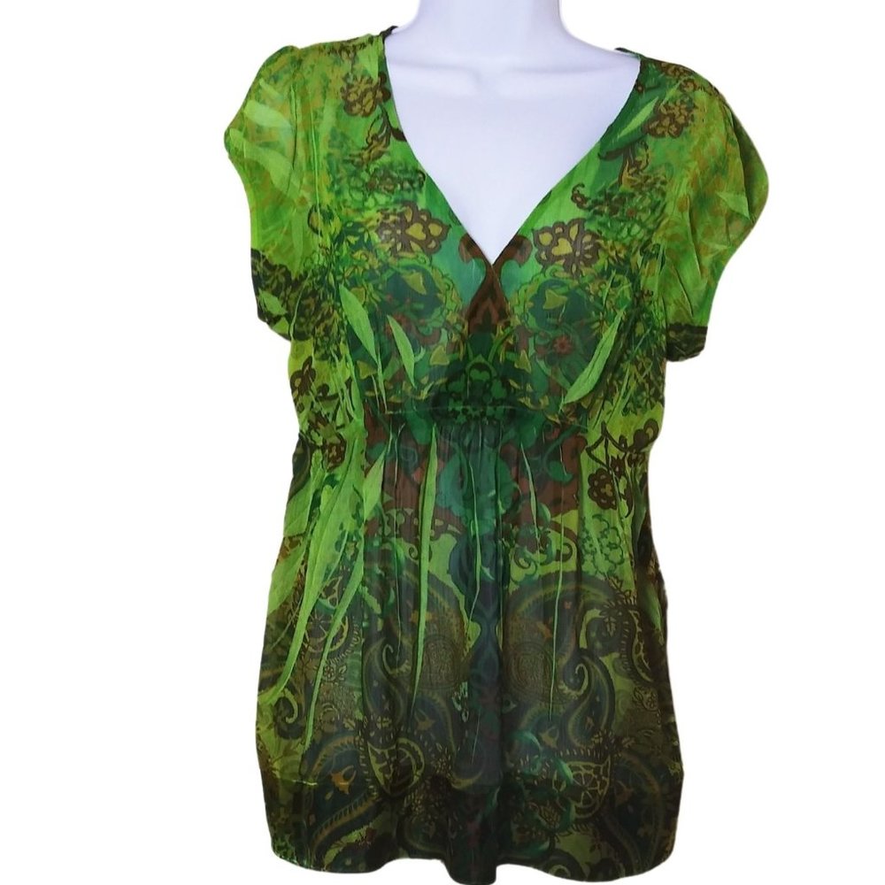 UNITY WORLD WEAR BLOUSE TOP SHEER